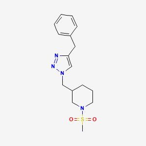3-[(4-benzyl-1H-1,2,3-triazol-1-yl)methyl]-1-(methylsulfonyl)piperidine