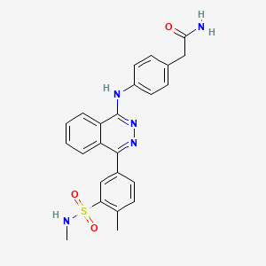 2-{4-[(4-{4-methyl-3-[(methylamino)sulfonyl]phenyl}-1-phthalazinyl)amino]phenyl}acetamide