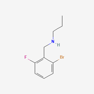 molecular formula C10H13BrFN B597718 N-Propyl 2-bromo-6-fluorobenzylamine CAS No. 1355248-10-0