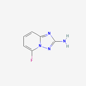 molecular formula C6H5FN4 B597720 5-Fluoro-[1,2,4]triazolo[1,5-a]pyridin-2-amine CAS No. 1245647-62-4