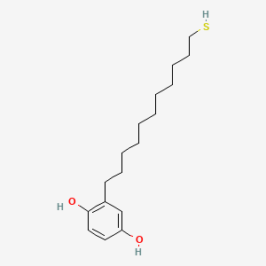 molecular formula C17H28O2S B597723 11-Mercaptoundecylhydroquinone CAS No. 185839-47-8