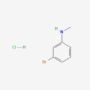 molecular formula C7H9BrClN B597733 3-Bromo-N-methylaniline hydrochloride CAS No. 152814-26-1