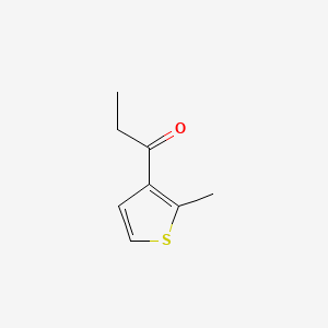 molecular formula C8H10OS B597736 1-(2-Methylthiophen-3-yl)propan-1-one CAS No. 100207-46-3