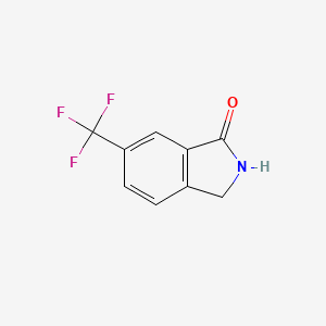 molecular formula C9H6F3NO B597740 6-(Trifluoromethyl)isoindolin-1-one CAS No. 1261883-04-8