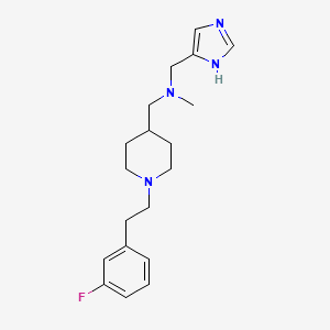 ({1-[2-(3-fluorophenyl)ethyl]-4-piperidinyl}methyl)(1H-imidazol-4-ylmethyl)methylamine