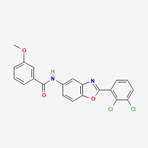 N-[2-(2,3-dichlorophenyl)-1,3-benzoxazol-5-yl]-3-methoxybenzamide