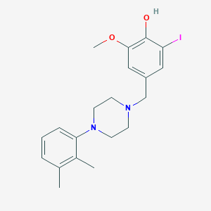 molecular formula C20H25IN2O2 B5977444 4-{[4-(2,3-dimethylphenyl)-1-piperazinyl]methyl}-2-iodo-6-methoxyphenol 