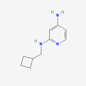 molecular formula C10H15N3 B597747 N2-(cyclobutylmethyl)pyridine-2,4-diamine CAS No. 1248482-40-7