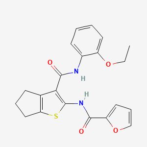 N-(3-{[(2-ethoxyphenyl)amino]carbonyl}-5,6-dihydro-4H-cyclopenta[b]thien-2-yl)-2-furamide
