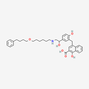 molecular formula C36H43NO6 B597753 SalMeterol Xinafoate Adduct IMpurity CAS No. 1330076-52-2