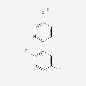 molecular formula C11H7F2NO B597759 6-(2,5-Difluorophenyl)pyridin-3-ol CAS No. 1261937-03-4