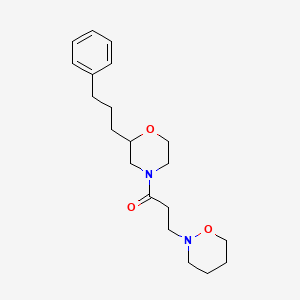 2-{3-oxo-3-[2-(3-phenylpropyl)-4-morpholinyl]propyl}-1,2-oxazinane