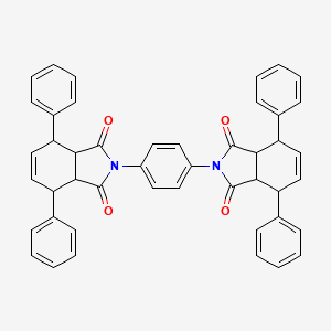 molecular formula C46H36N2O4 B5977597 2,2'-(1,4-phenylene)bis(4,7-diphenyl-3a,4,7,7a-tetrahydro-1H-isoindole-1,3(2H)-dione) 