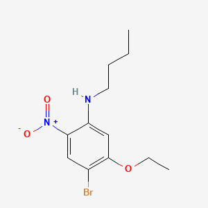 molecular formula C12H17BrN2O3 B597761 4-Bromo-N-butyl-5-ethoxy-2-nitroaniline CAS No. 1280786-89-1