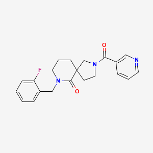 7-(2-fluorobenzyl)-2-(3-pyridinylcarbonyl)-2,7-diazaspiro[4.5]decan-6-one