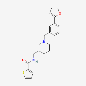 molecular formula C22H24N2O2S B5977686 N-({1-[3-(2-furyl)benzyl]-3-piperidinyl}methyl)-2-thiophenecarboxamide 