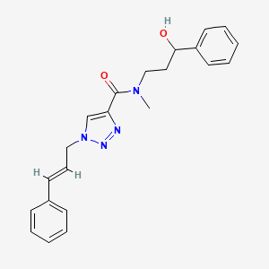 N-(3-hydroxy-3-phenylpropyl)-N-methyl-1-[(2E)-3-phenyl-2-propen-1-yl]-1H-1,2,3-triazole-4-carboxamide