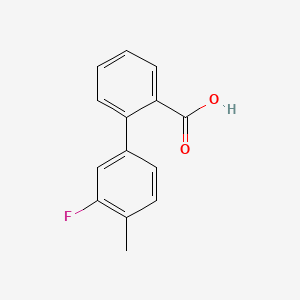 molecular formula C14H11FO2 B597770 2-(3-氟-4-甲基苯基)苯甲酸 CAS No. 1261940-97-9