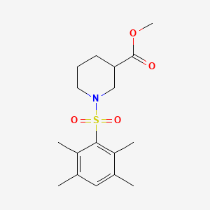 molecular formula C17H25NO4S B5977717 methyl 1-[(2,3,5,6-tetramethylphenyl)sulfonyl]piperidine-3-carboxylate 