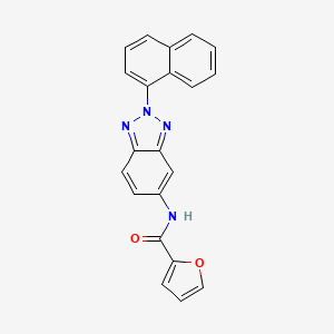 N-[2-(1-naphthyl)-2H-1,2,3-benzotriazol-5-yl]-2-furamide