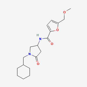 N-[1-(cyclohexylmethyl)-5-oxo-3-pyrrolidinyl]-5-(methoxymethyl)-2-furamide