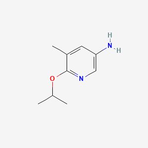 molecular formula C9H14N2O B597775 6-Isopropoxy-5-methylpyridin-3-amine CAS No. 1249761-56-5