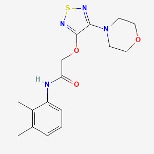 molecular formula C16H20N4O3S B5977760 N-(2,3-dimethylphenyl)-2-[(4-morpholin-4-yl-1,2,5-thiadiazol-3-yl)oxy]acetamide 