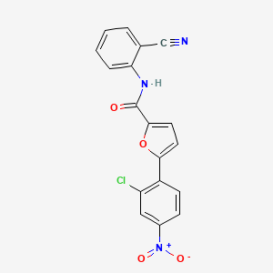 5-(2-chloro-4-nitrophenyl)-N-(2-cyanophenyl)-2-furamide