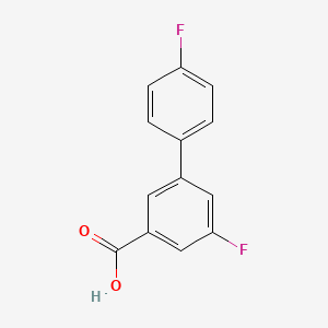 molecular formula C13H8F2O2 B597782 3-(4-Fluorophenyl)-5-fluorobenzoic acid CAS No. 1214330-80-9
