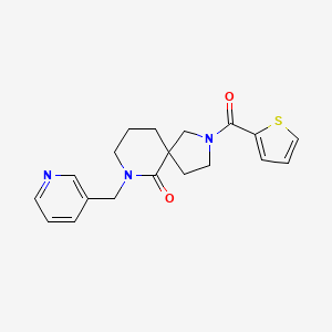 molecular formula C19H21N3O2S B5977834 7-(3-pyridinylmethyl)-2-(2-thienylcarbonyl)-2,7-diazaspiro[4.5]decan-6-one 