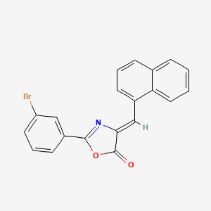 molecular formula C20H12BrNO2 B5977876 2-(3-bromophenyl)-4-(1-naphthylmethylene)-1,3-oxazol-5(4H)-one 