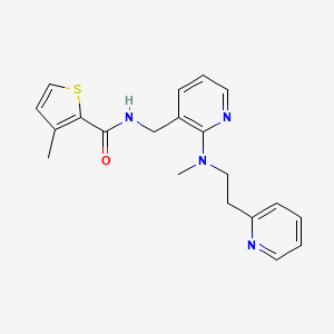 molecular formula C20H22N4OS B5977943 3-methyl-N-[(2-{methyl[2-(2-pyridinyl)ethyl]amino}-3-pyridinyl)methyl]-2-thiophenecarboxamide 