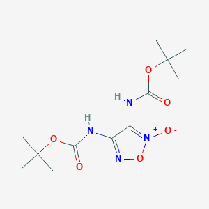 molecular formula C12H20N4O6 B5977988 di-tert-butyl (2-oxido-1,2,5-oxadiazole-3,4-diyl)biscarbamate 