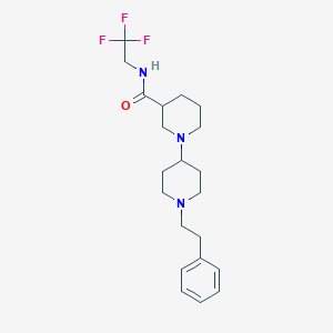 1-[1-(2-phenylethyl)piperidin-4-yl]-N-(2,2,2-trifluoroethyl)piperidine-3-carboxamide