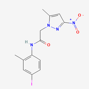N-(4-iodo-2-methylphenyl)-2-(5-methyl-3-nitro-1H-pyrazol-1-yl)acetamide