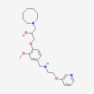1-(1-azocanyl)-3-[2-methoxy-4-({[2-(3-pyridinyloxy)ethyl]amino}methyl)phenoxy]-2-propanol
