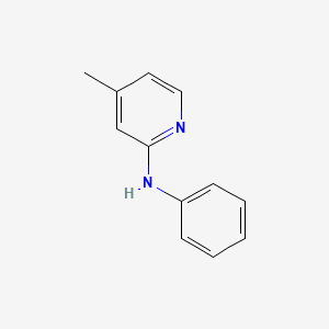 molecular formula C12H12N2 B597803 2-Anilino-4-methylpyridine CAS No. 19933-06-3