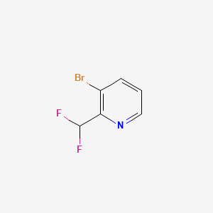 molecular formula C6H4BrF2N B597806 3-溴-2-(二氟甲基)吡啶 CAS No. 1211520-77-2