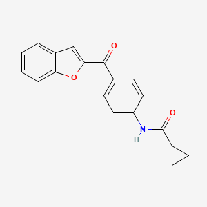 N-[4-(1-benzofuran-2-ylcarbonyl)phenyl]cyclopropanecarboxamide