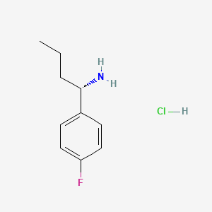 molecular formula C10H15ClFN B597811 (S)-1-(4-Fluorophenyl)butan-1-amine hydrochloride CAS No. 1269478-85-4