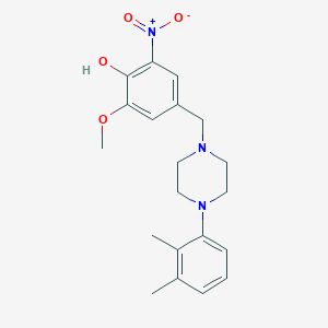 molecular formula C20H25N3O4 B5978202 4-{[4-(2,3-dimethylphenyl)-1-piperazinyl]methyl}-2-methoxy-6-nitrophenol 