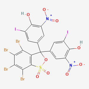 B597821 4,5,6,7-Tetrabromo-3,3-bis(4-hydroxy-3-iodo-5-nitrophenyl)-3H-benzo[c][1,2]oxathiole 1,1-dioxide CAS No. 145551-16-2
