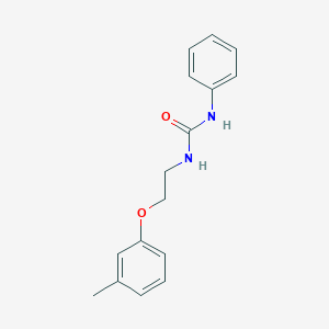 molecular formula C16H18N2O2 B5978251 N-[2-(3-methylphenoxy)ethyl]-N'-phenylurea 