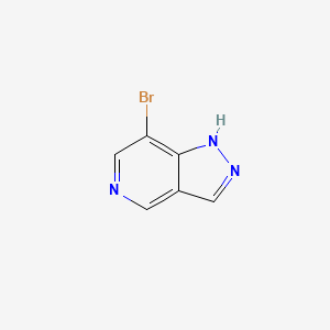 molecular formula C6H4BrN3 B597839 7-Bromo-1H-pyrazolo[4,3-C]pyridine CAS No. 1256821-58-5
