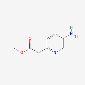 molecular formula C8H10N2O2 B597846 Methyl 2-(5-aminopyridin-2-yl)acetate CAS No. 174891-11-3