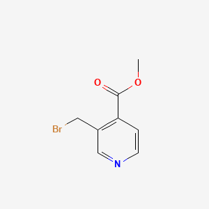 molecular formula C8H8BrNO2 B597847 3-(溴甲基)-吡啶-4-甲酸甲酯 CAS No. 116986-10-8