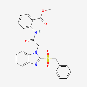 methyl 2-({[2-(benzylsulfonyl)-1H-benzimidazol-1-yl]acetyl}amino)benzoate