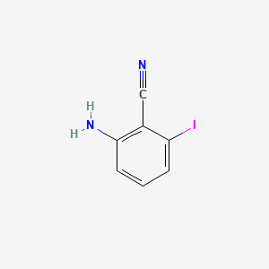 molecular formula C7H5IN2 B597855 2-Amino-6-iodobenzonitrile CAS No. 123241-50-9