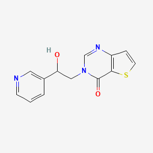 molecular formula C13H11N3O2S B5978560 3-(2-hydroxy-2-pyridin-3-ylethyl)thieno[3,2-d]pyrimidin-4(3H)-one 