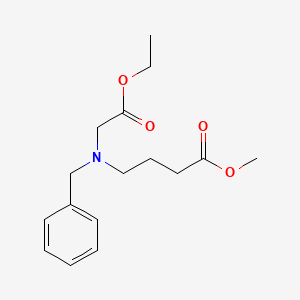 molecular formula C16H23NO4 B597858 Methyl 4-[N-Benzyl-N-(2-ethoxy-2-oxoethyl)amino]butanoate CAS No. 1256633-23-4